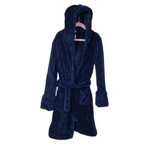 Leveret Blue Hooded Toddler Boys Robe 5